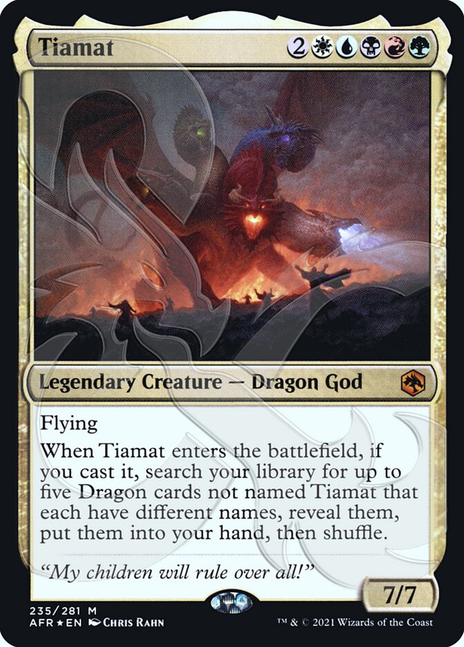 Tiamat (Ampersand Promo) [Dungeons & Dragons: Adventures in the Forgotten Realms Promos] | Magic Magpie