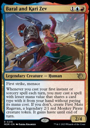 Baral and Kari Zev (Promo Pack) [March of the Machine Promos] | Magic Magpie