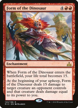 Form of the Dinosaur [Rivals of Ixalan] | Magic Magpie