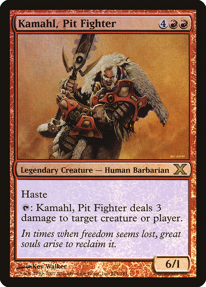 Kamahl, Pit Fighter (Premium Foil) [Tenth Edition] | Magic Magpie