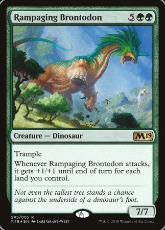 Rampaging Brontodon (2018 Gift Pack) [M19 Gift Pack] | Magic Magpie