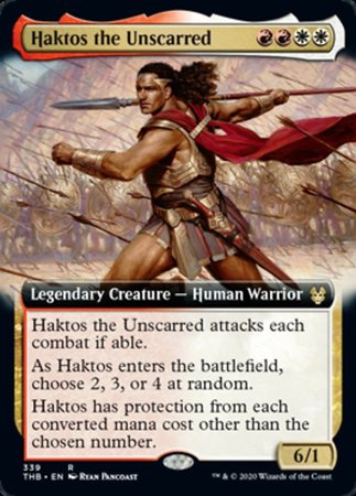 Haktos the Unscarred (Extended Art) [Theros Beyond Death] | Magic Magpie