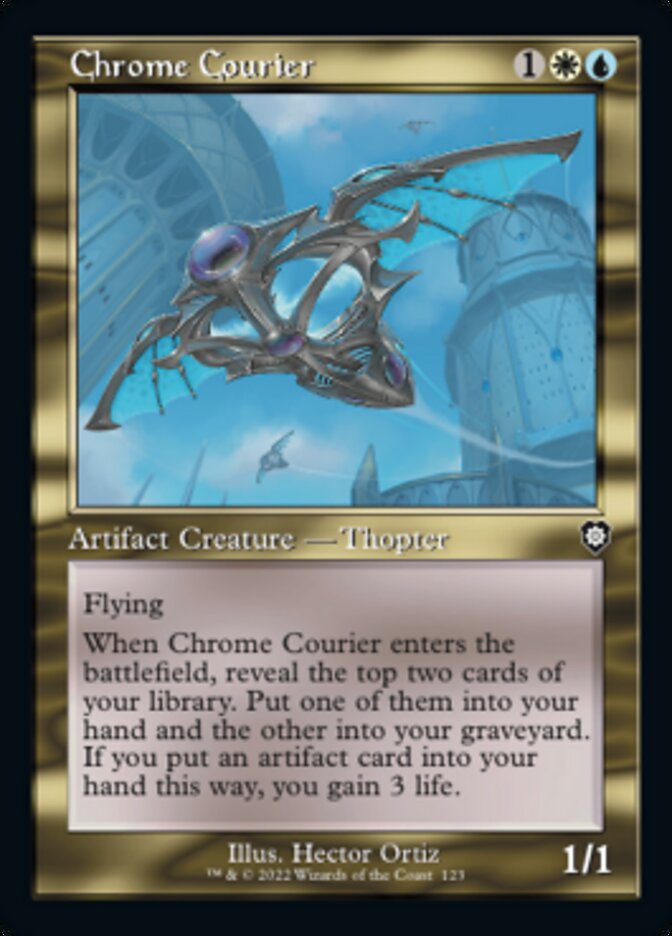 Chrome Courier (Retro) [The Brothers' War Commander] | Magic Magpie