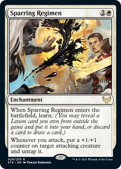 Sparring Regimen (Promo Pack) [Strixhaven: School of Mages Promos] | Magic Magpie