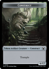 Phyrexian Golem // Construct Double-Sided Token [March of the Machine Commander Tokens] | Magic Magpie