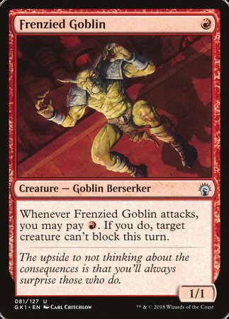 Frenzied Goblin [GRN Guild Kit] | Magic Magpie