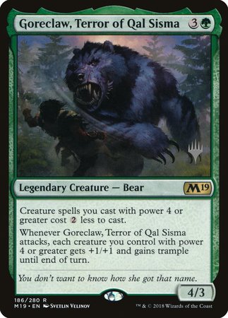 Goreclaw, Terror of Qal Sisma [Core Set 2019 Promos] | Magic Magpie