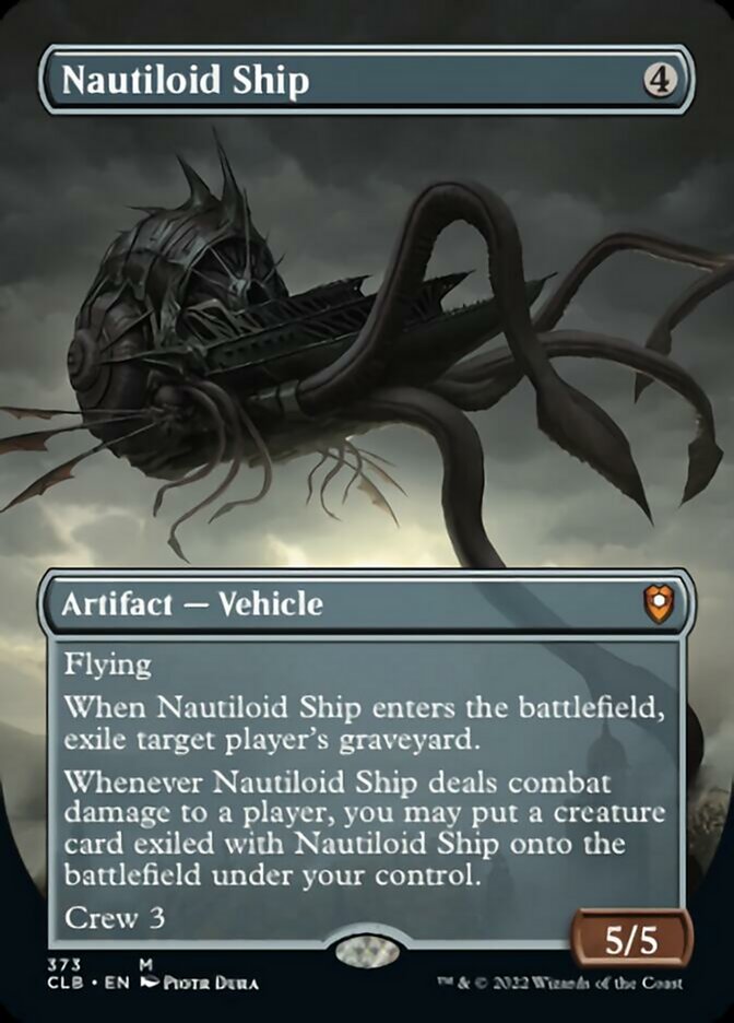 Nautiloid Ship (Borderless Alternate Art) [Commander Legends: Battle for Baldur's Gate] | Magic Magpie