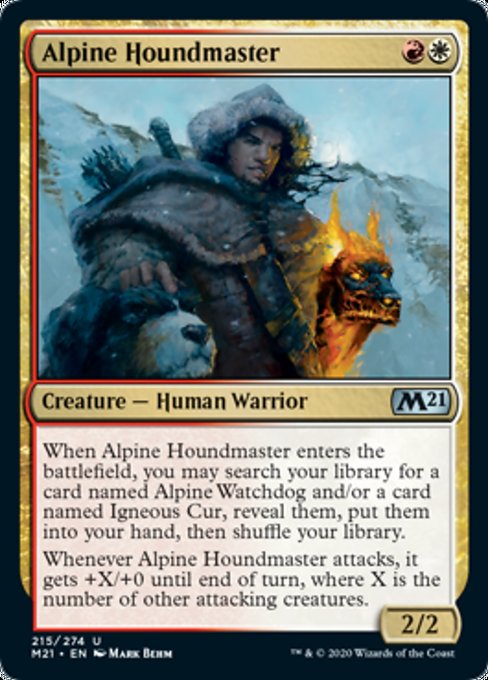 Alpine Houndmaster [Core Set 2021] | Magic Magpie