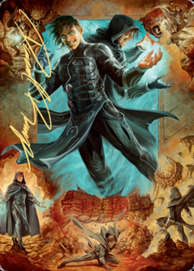 Jace, Mirror Mage 2 Art Card (Gold-Stamped Signature) [Zendikar Rising Art Series] | Magic Magpie