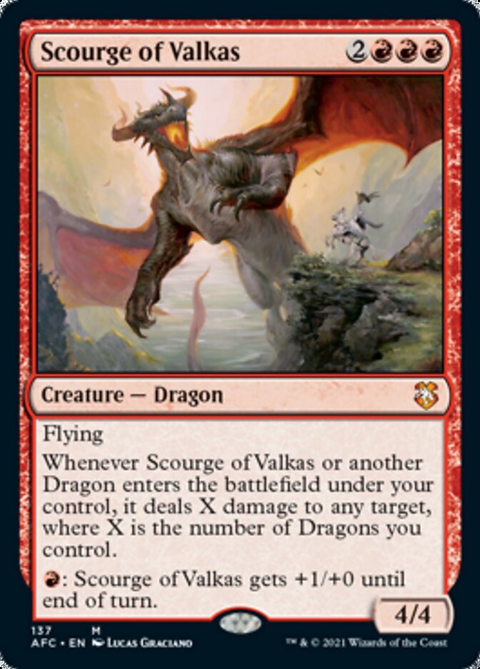 Scourge of Valkas [Dungeons & Dragons: Adventures in the Forgotten Realms Commander] | Magic Magpie