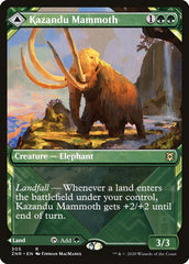 Kazandu Mammoth // Kazandu Valley (Showcase) [Zendikar Rising] | Magic Magpie