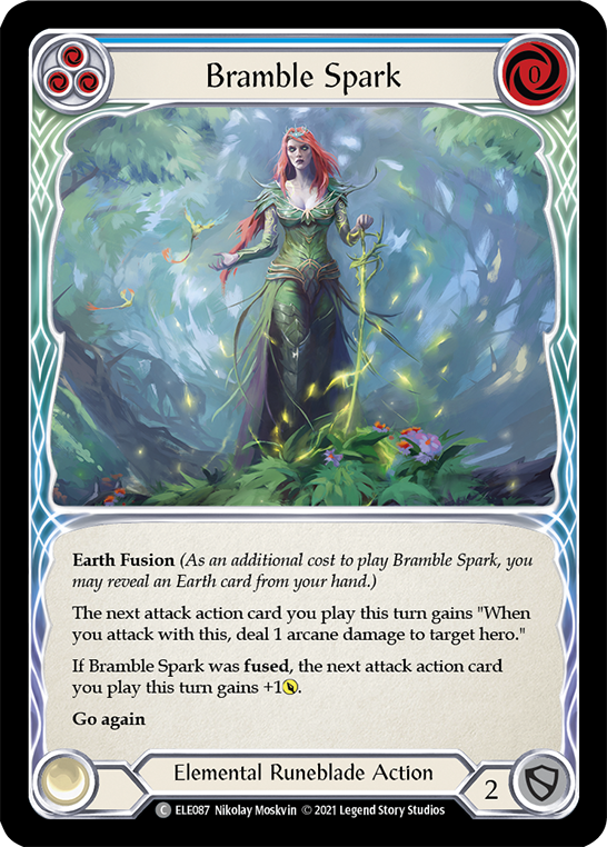 Bramble Spark (Blue) [ELE087] (Tales of Aria)  1st Edition Normal | Magic Magpie