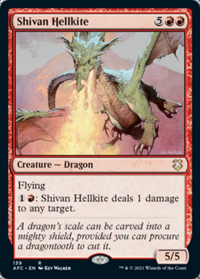 Shivan Hellkite [Dungeons & Dragons: Adventures in the Forgotten Realms Commander] | Magic Magpie