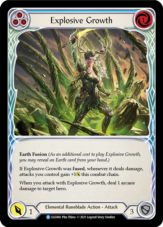 Explosive Growth (Blue) [ELE069] (Tales of Aria)  1st Edition Normal | Magic Magpie