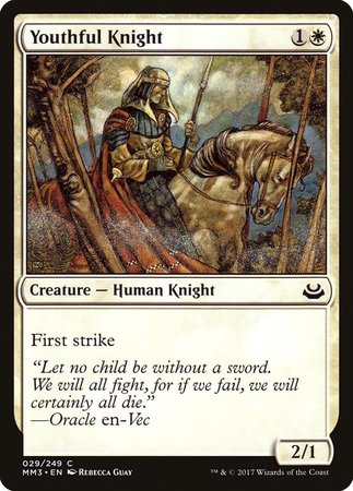 Youthful Knight [Modern Masters 2017] | Magic Magpie