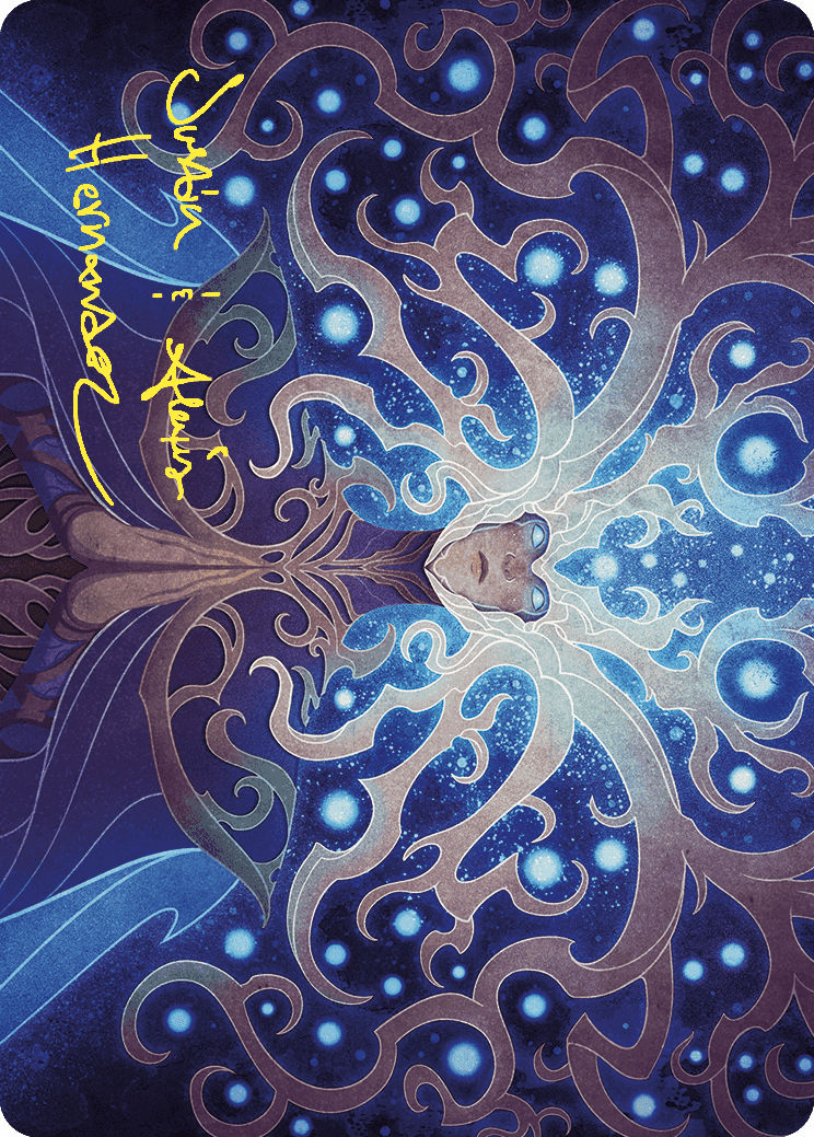 Omniscience Art Card (Gold-Stamped Signature) [Wilds of Eldraine Art Series] | Magic Magpie