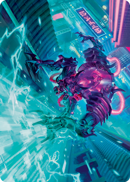 Surgehacker Mech Art Card [Kamigawa: Neon Dynasty Art Series] | Magic Magpie