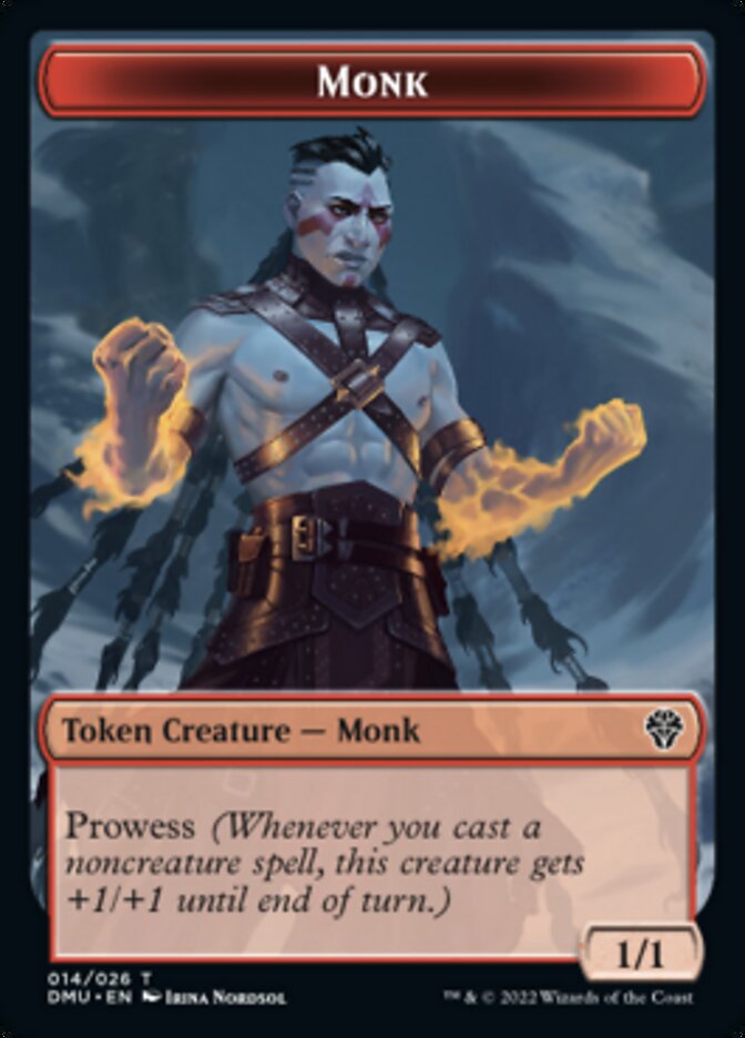 Monk Token [Dominaria United Tokens] | Magic Magpie