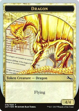 Gold Dragon Token [Unstable Tokens] | Magic Magpie