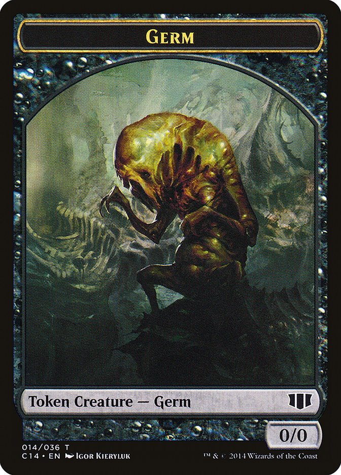 Germ // Zombie (016/036) Double-sided Token [Commander 2014 Tokens] | Magic Magpie
