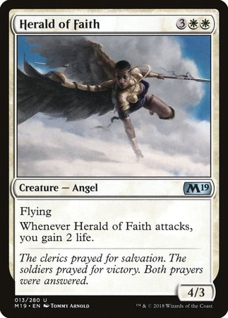 Herald of Faith [Core Set 2019] | Magic Magpie