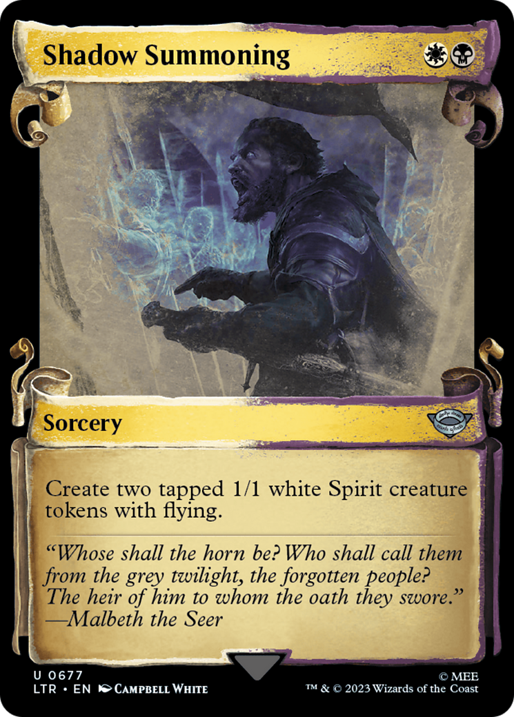 Shadow Summoning [The Lord of the Rings: Tales of Middle-Earth Showcase Scrolls] | Magic Magpie