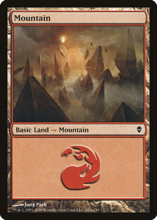 Mountain (243a) [Zendikar] | Magic Magpie