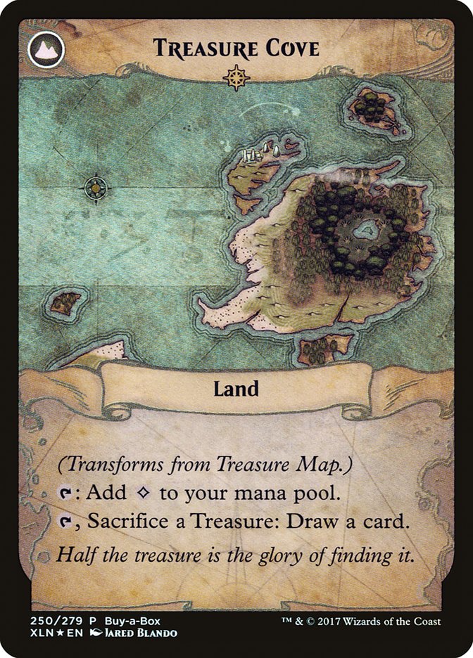 Treasure Map // Treasure Cove (Buy-A-Box) [Ixalan Treasure Chest] | Magic Magpie