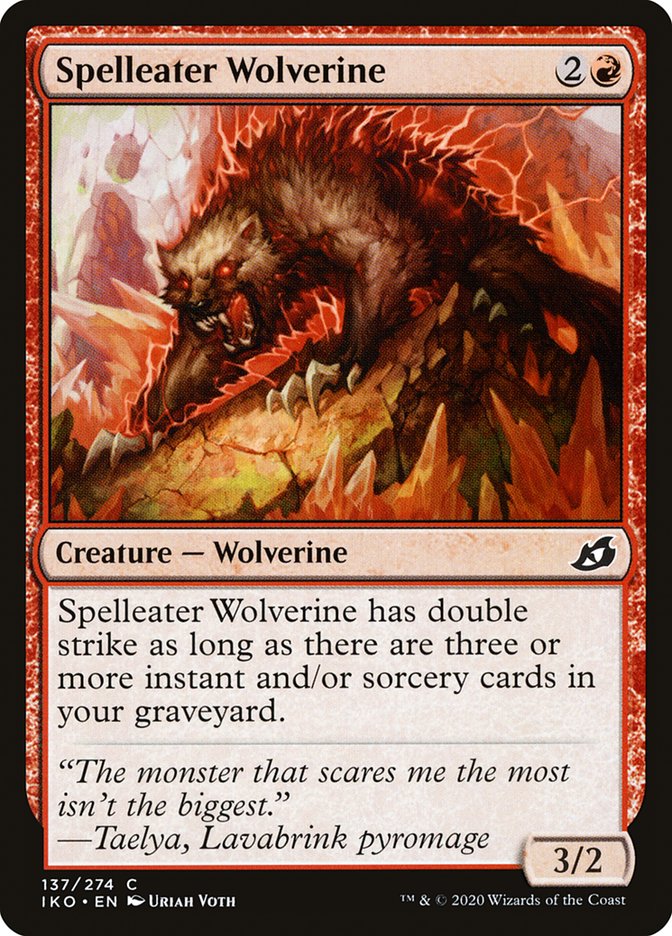 Spelleater Wolverine [Ikoria: Lair of Behemoths] | Magic Magpie