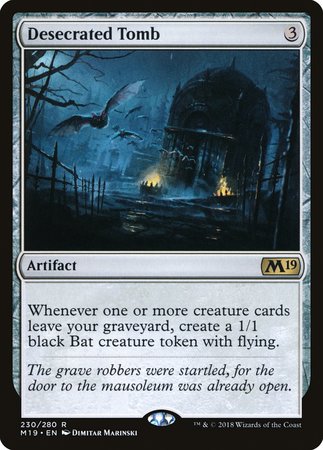 Desecrated Tomb [Core Set 2019] | Magic Magpie