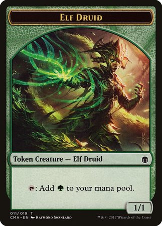 Elf Druid Token (011) [Commander Anthology Tokens] | Magic Magpie