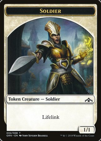 Soldier Token [Guilds of Ravnica Tokens] | Magic Magpie