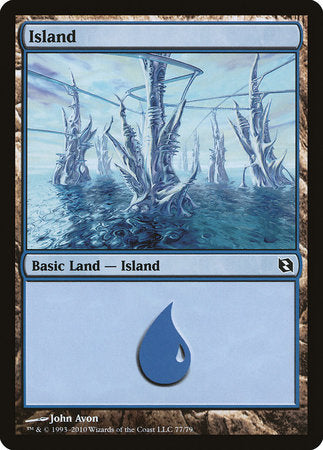 Island (77) [Duel Decks: Elspeth vs. Tezzeret] | Magic Magpie