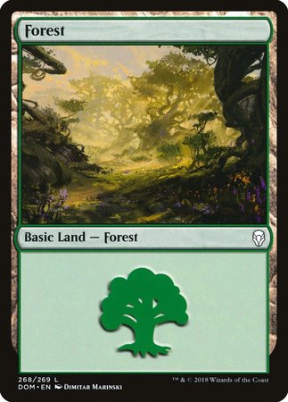 Forest (268) [Dominaria] | Magic Magpie