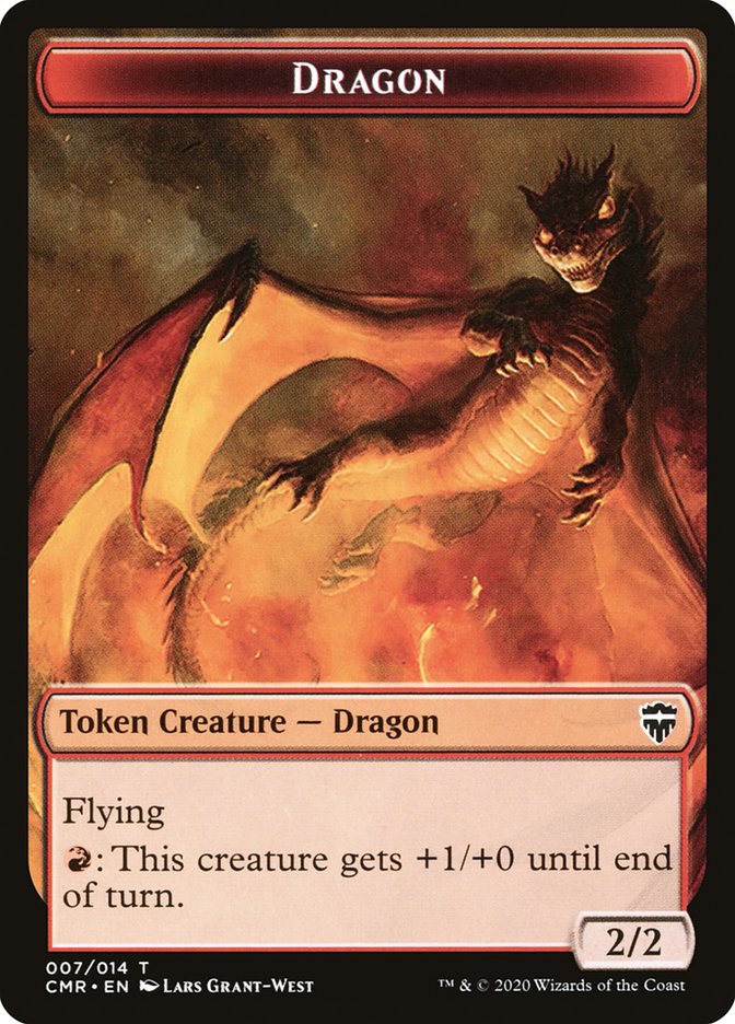 Dragon // Golem Token [Commander Legends Tokens] | Magic Magpie