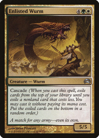 Enlisted Wurm [Planechase 2012] | Magic Magpie