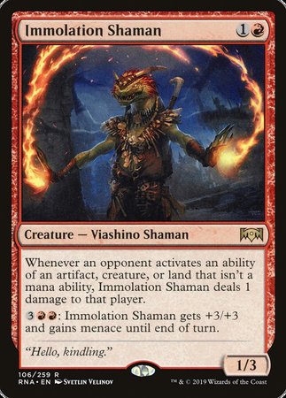 Immolation Shaman [Ravnica Allegiance] | Magic Magpie