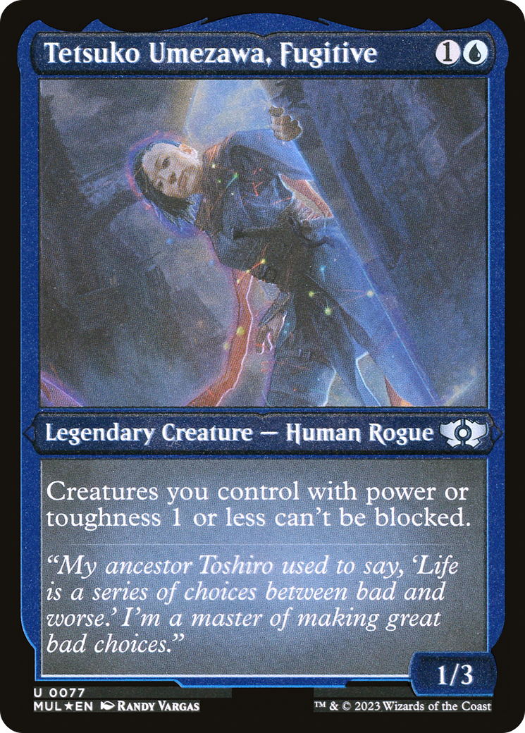 Tetsuko Umezawa, Fugitive (Foil Etched) [Multiverse Legends] | Magic Magpie