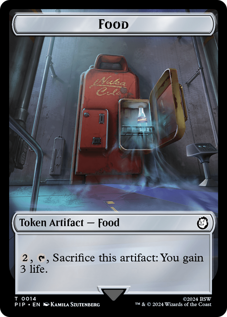 Food (0014) // Soldier (0004) Double-Sided Token [Fallout Tokens] | Magic Magpie