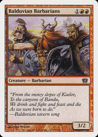 Balduvian Barbarians [Eighth Edition] | Magic Magpie