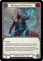 Blessing of Deliverance (Yellow) [U-WTR055] (Welcome to Rathe Unlimited)  Unlimited Rainbow Foil | Magic Magpie