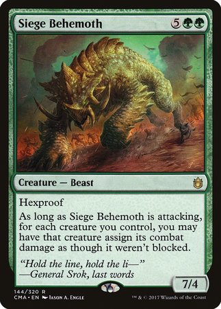 Siege Behemoth [Commander Anthology] | Magic Magpie