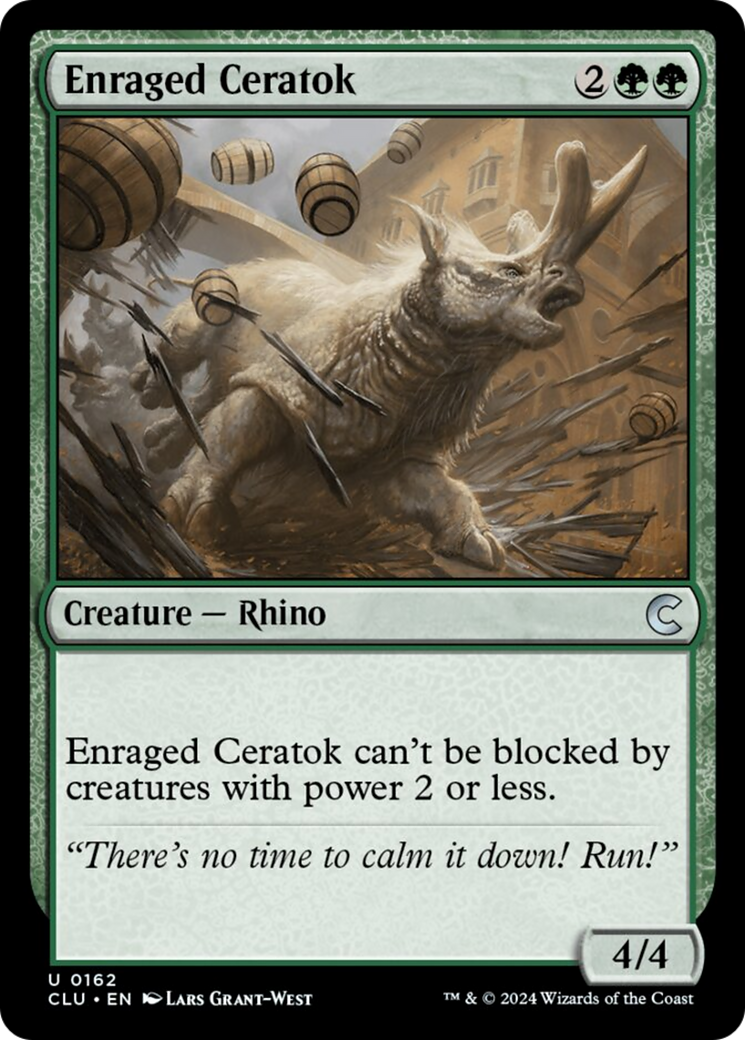 Enraged Ceratok [Ravnica: Clue Edition] | Magic Magpie