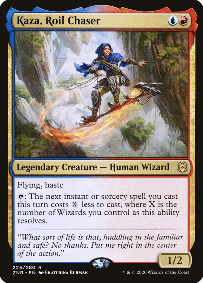 Kaza, Roil Chaser (Promo Pack) [Zendikar Rising Promos] | Magic Magpie