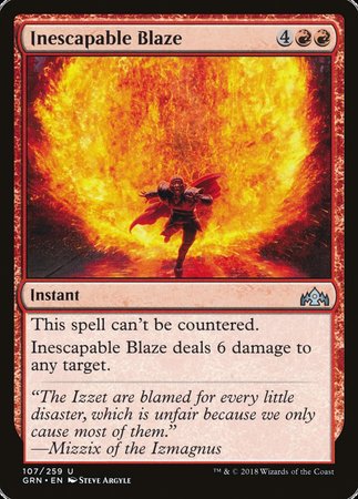 Inescapable Blaze [Guilds of Ravnica] | Magic Magpie