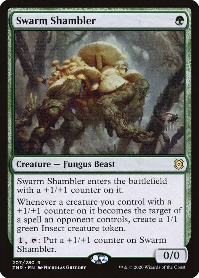 Swarm Shambler (Promo Pack) [Zendikar Rising Promos] | Magic Magpie