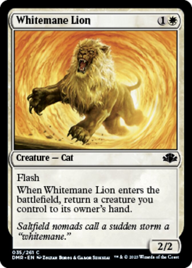 Whitemane Lion [Dominaria Remastered] | Magic Magpie