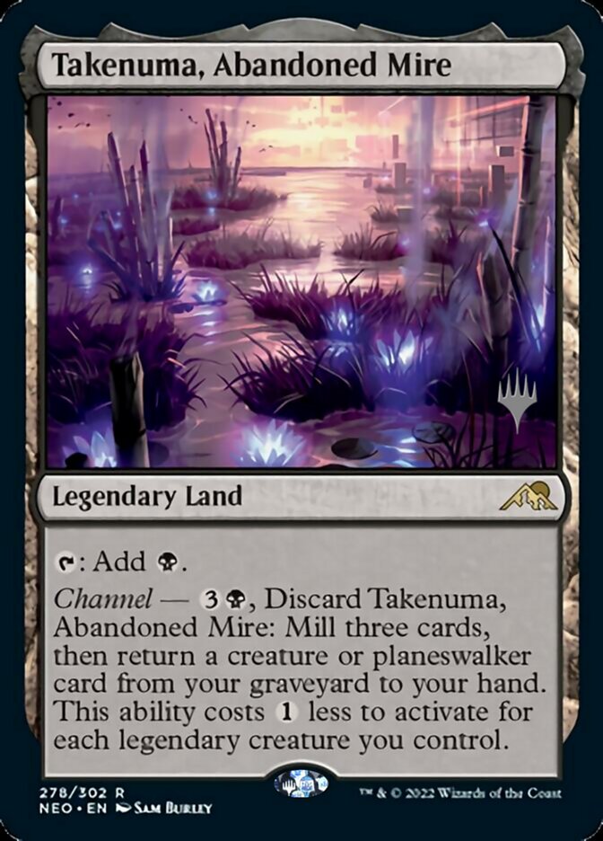 Takenuma, Abandoned Mire (Promo Pack) [Kamigawa: Neon Dynasty Promos] | Magic Magpie