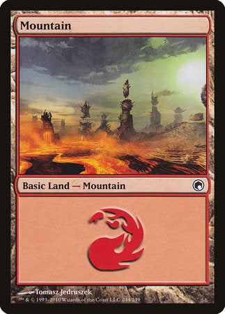 Mountain (244) [Scars of Mirrodin] | Magic Magpie